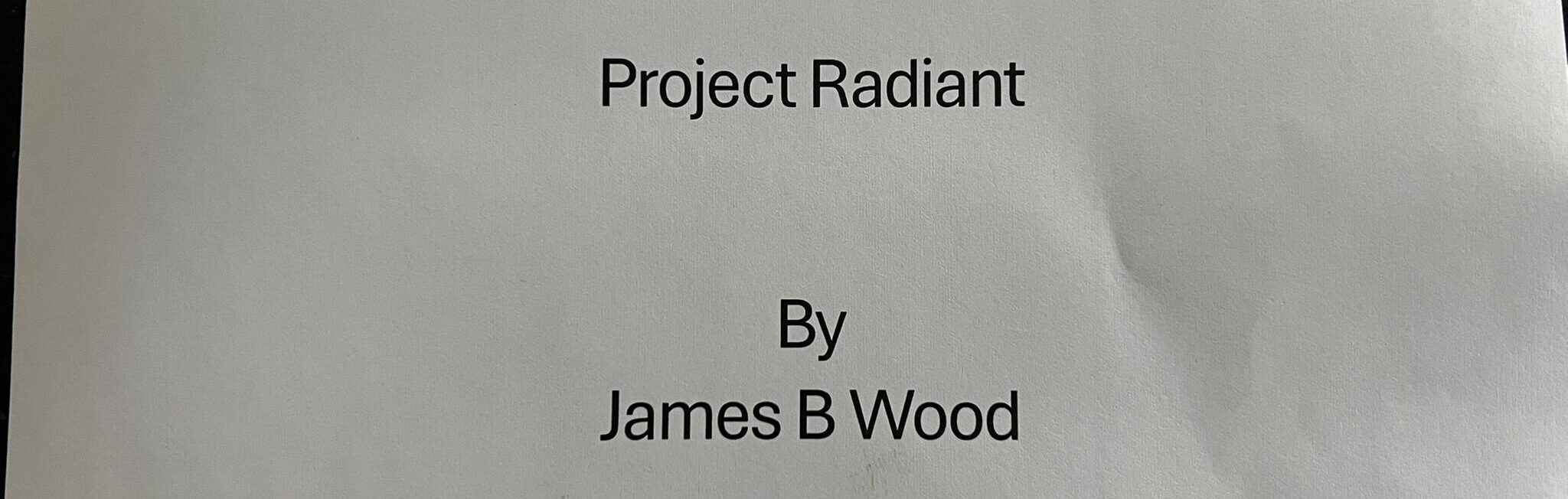 title page - Project Radiant