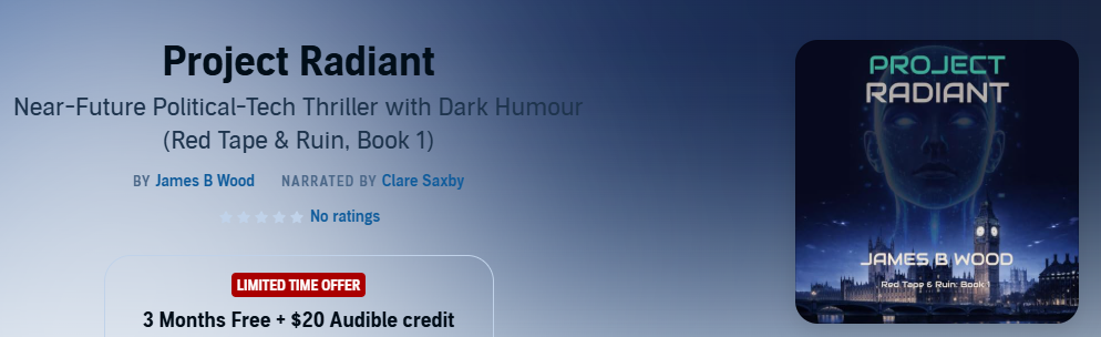Screenshot of Project Radiant audiobook